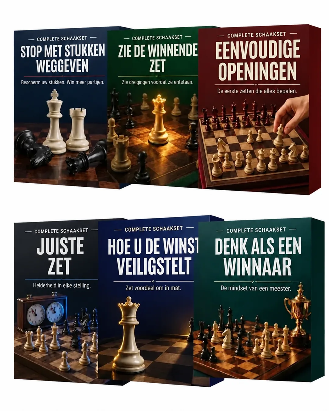 Het Verborgen Schaaksysteem — complete collectie van 6 boeken