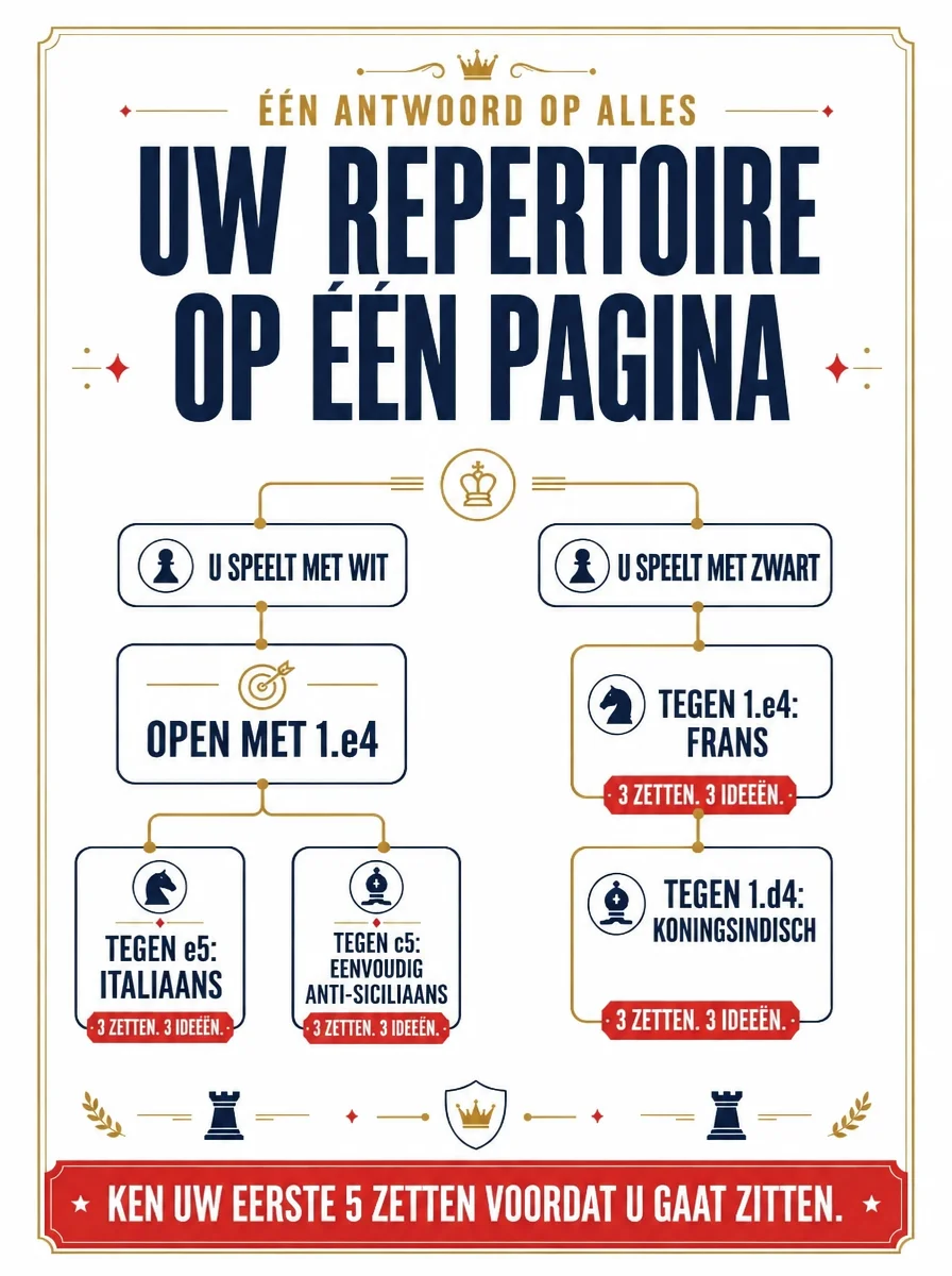 Uw openingsrepertoire op één pagina