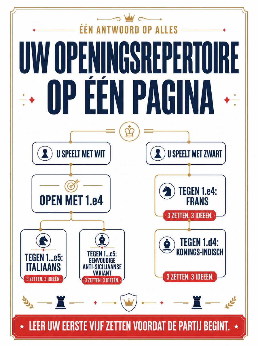 Uw openingsrepertoire op één pagina