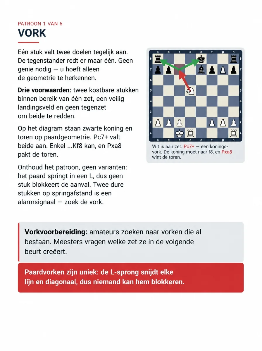 De vork: herken de dubbele aanval
