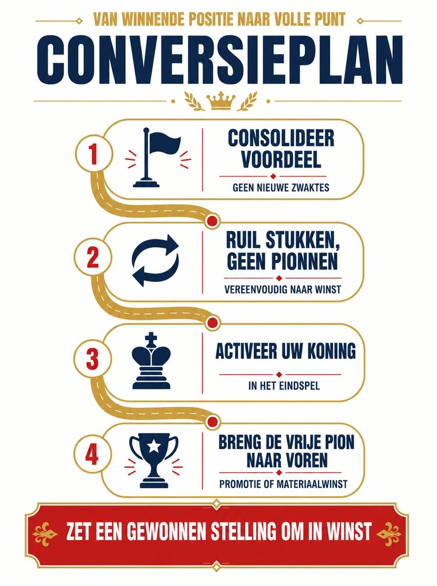Conversieplan: zet een gewonnen stelling om in winst